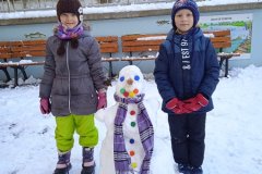 10.12. Stavění sněhuláků - 1. třída
